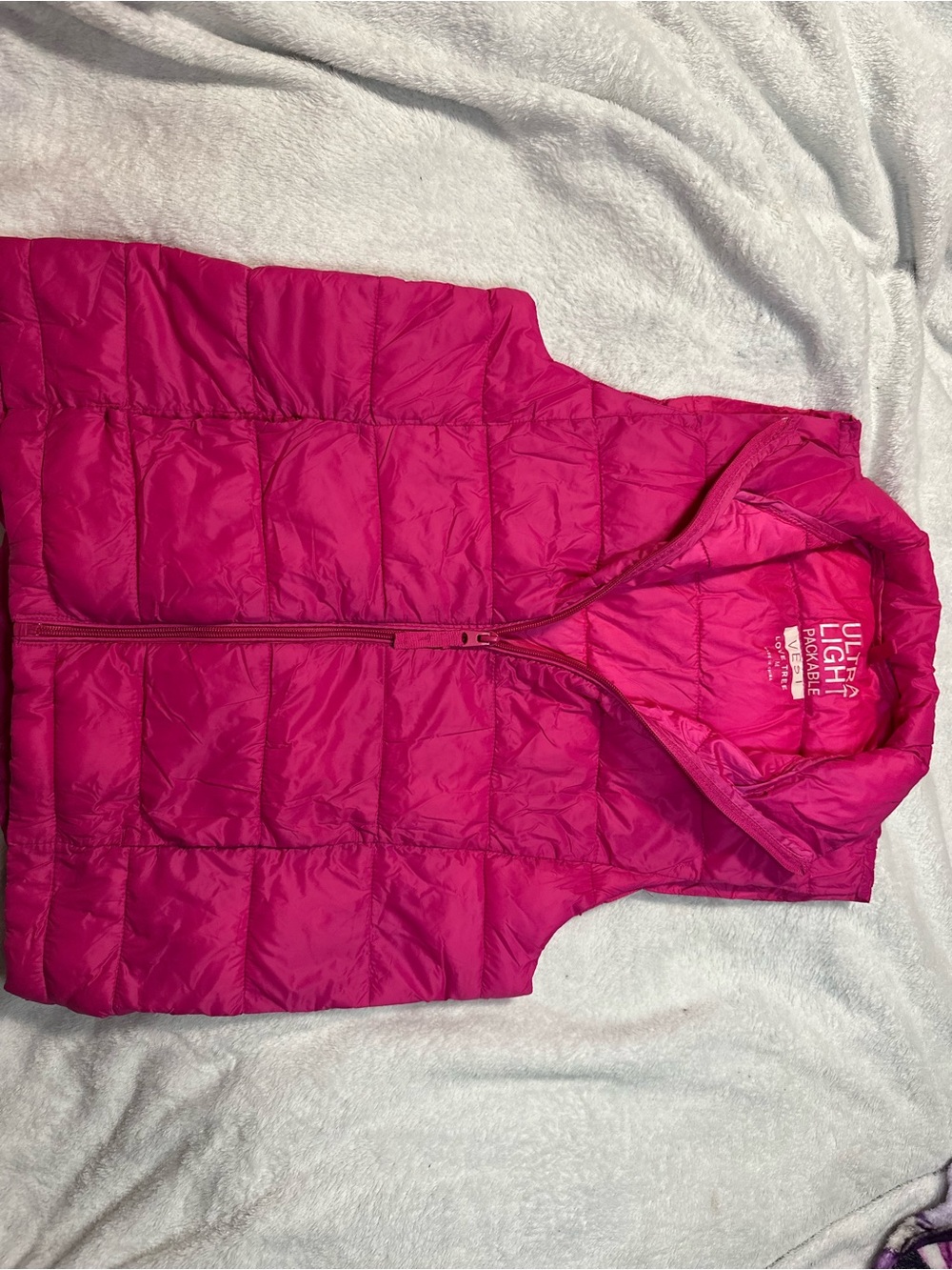 Love Tree Girls' Hot Pink Quilted Puffer Vest
